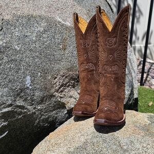 Heritage Boot Company - Womens Suede Western Cowboy Boots